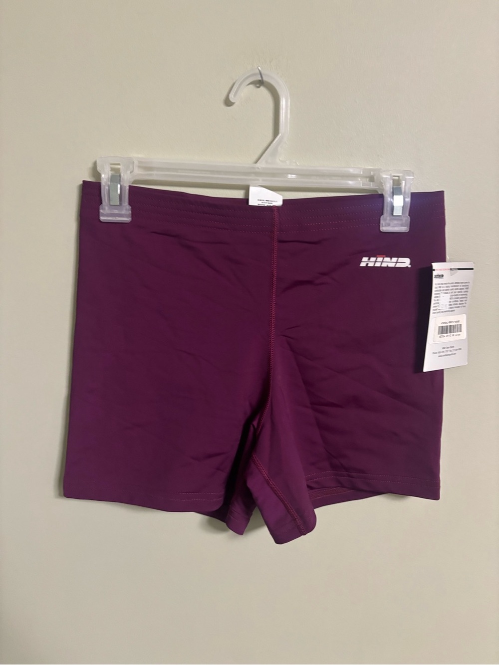 Hind Athletic Shorts Animal Sprint Womens Size Large New Bike Running Gym